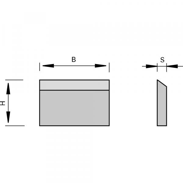 Stehle 58400198 Lager 569 Streifenhobelmesser Zeichnung